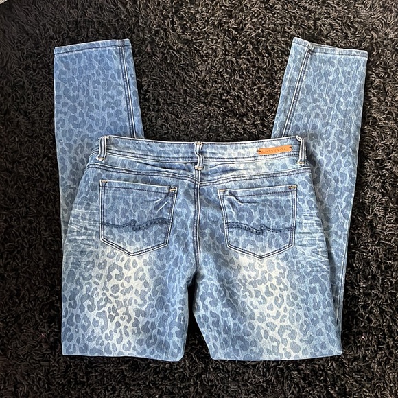 Almost Famous | Leopard Print Skinny Leg Jeans - Picture 5 of 6